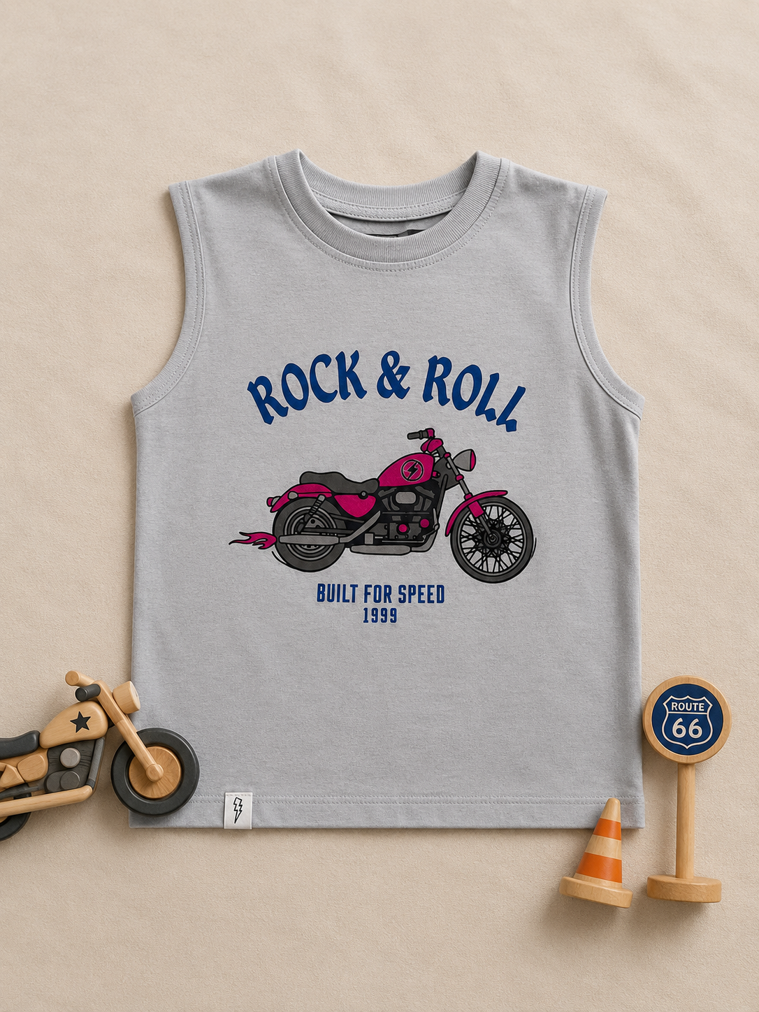 Rock & Roll Kids Sleeveless Cotton Vest