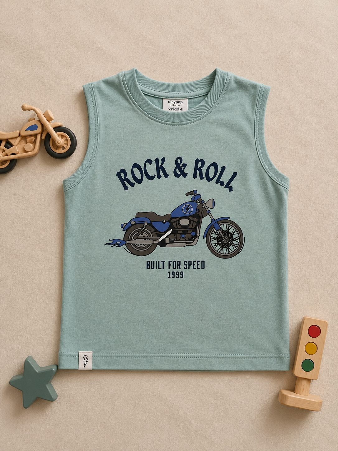 Rock & Roll Kids Sleeveless Cotton Vest