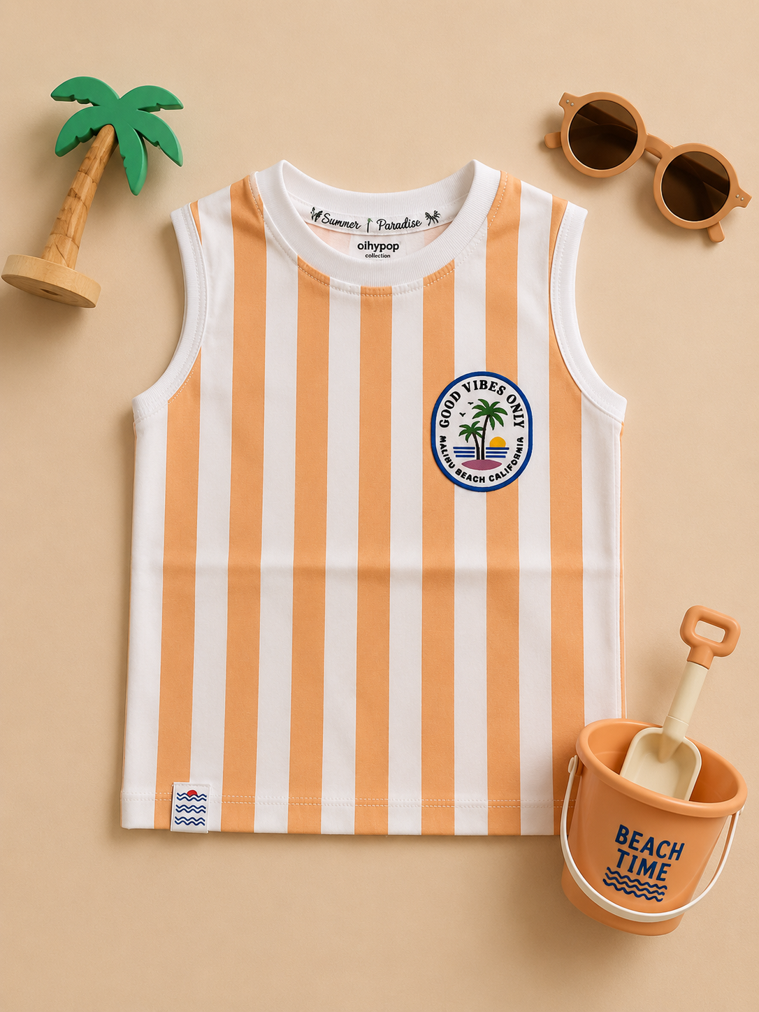 Good Vibes Only Kids Sleeveless Cotton Vest
