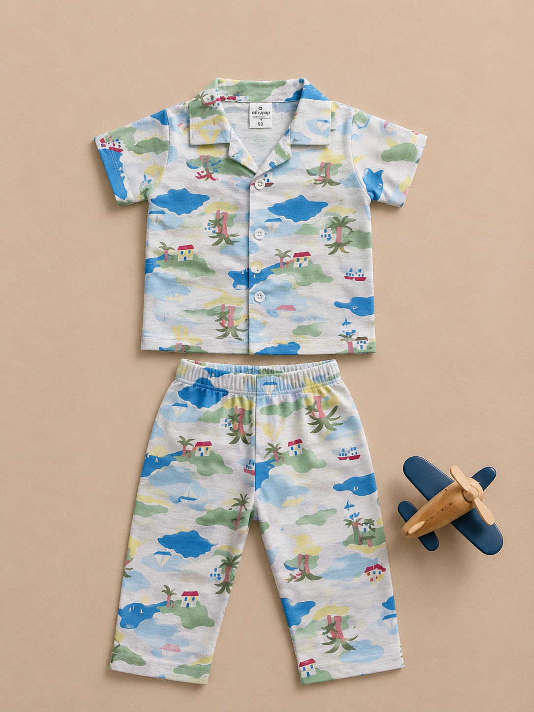 Tropical Island Printed Co-ord Set for Baby Boys