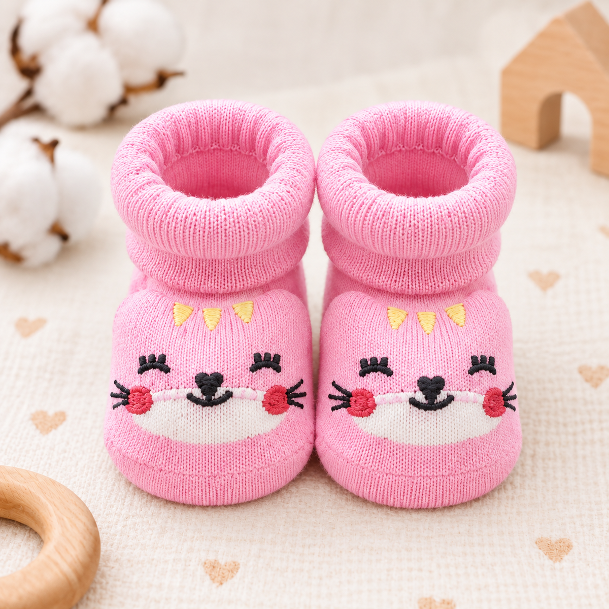 Cute Newborn Baby Booties Combo Pack 2