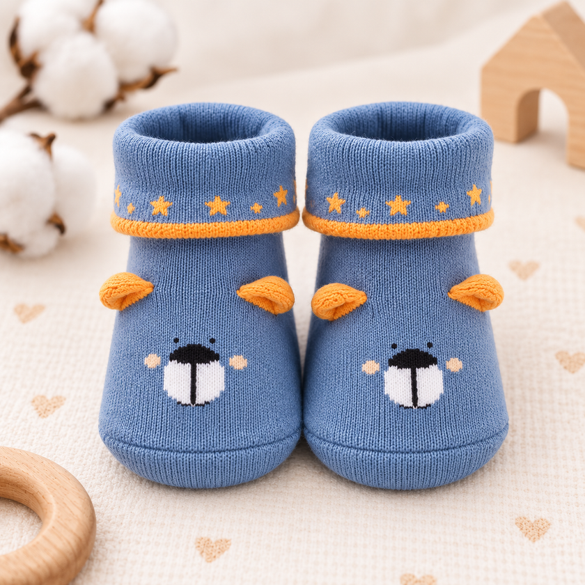 Cute Newborn Baby Booties Combo Pack 4