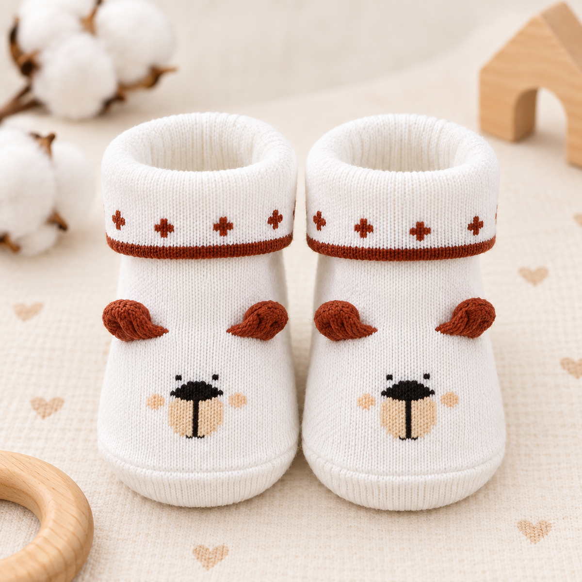 Cute Newborn Baby Booties Combo Pack 4 - Mamadada