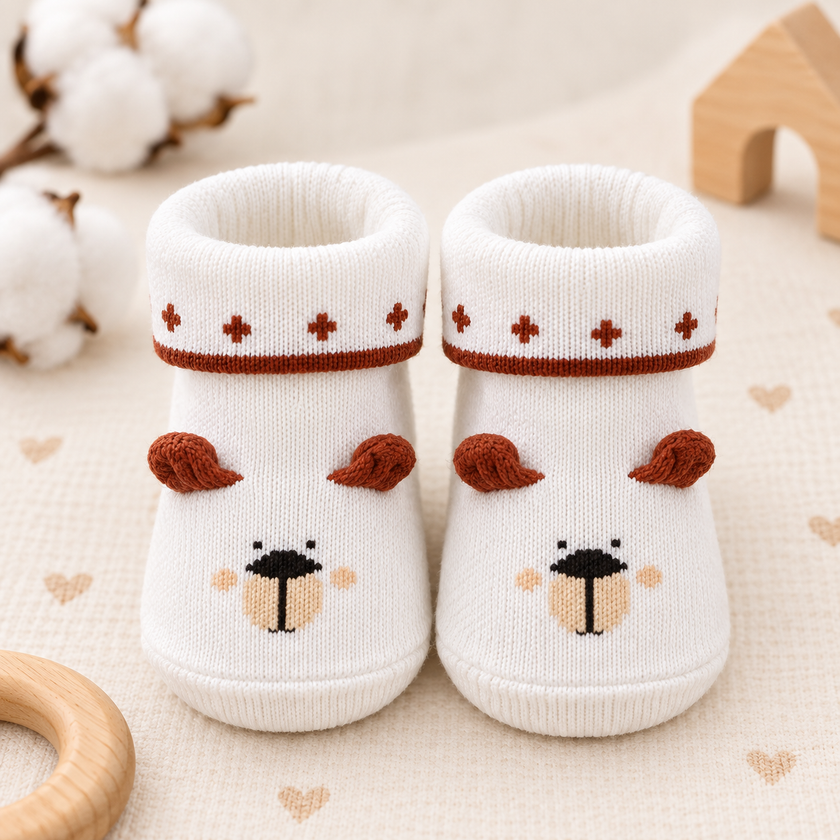 Cute Newborn Baby Booties Combo Pack 4