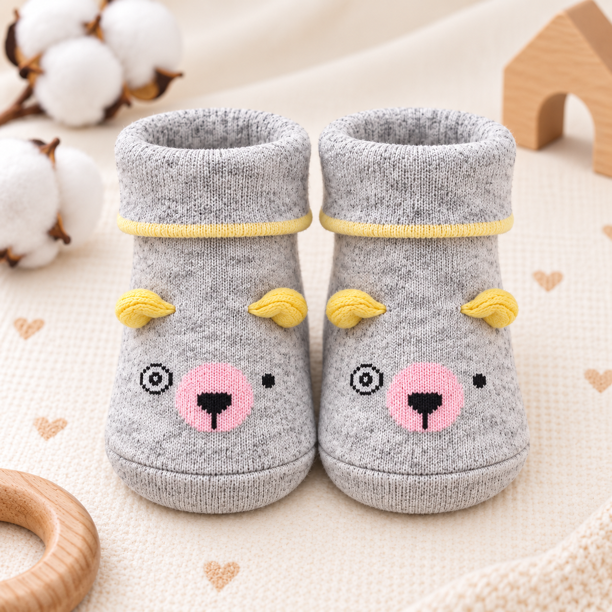 Cute Newborn Baby Booties Combo Pack 6 - Mamadada