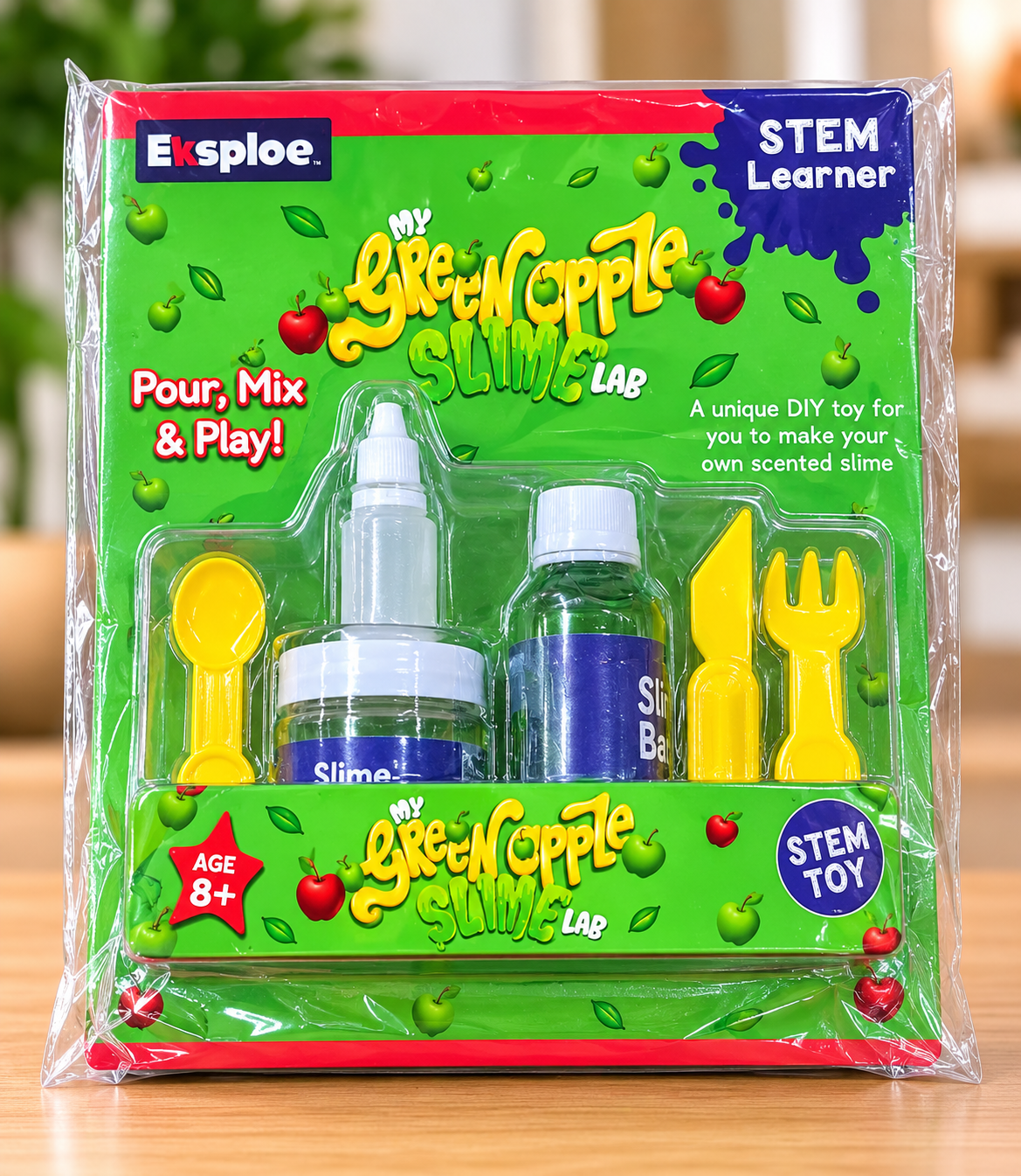 Explore My Green Apple Slime Lab DIY STEM Kit for Kids