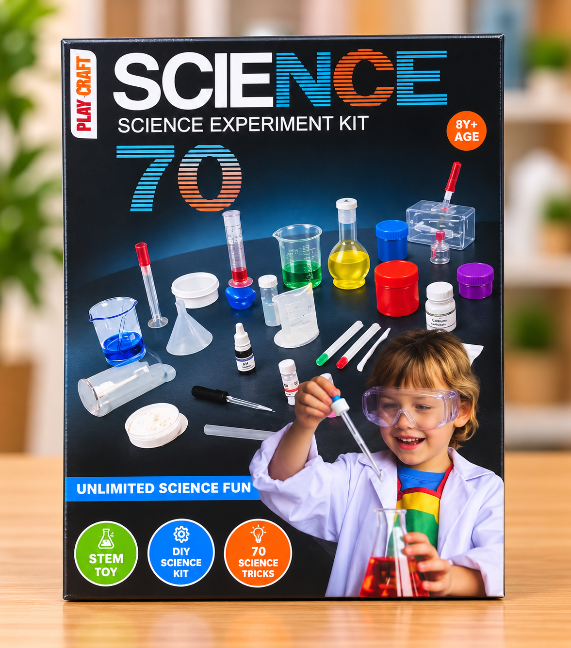 Play Craft Science Experiment Kit – 70 Science Tricks for Kids Age