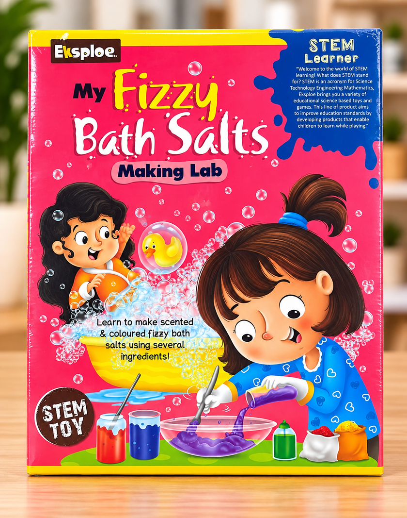 Explore My Fizzy Bath Salts Making Lab STEM Kit for Kids