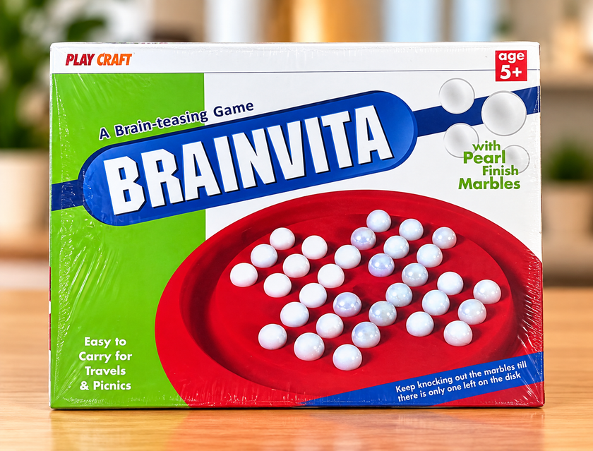 Brainvita Brain-Teasing Marble Game for Kids