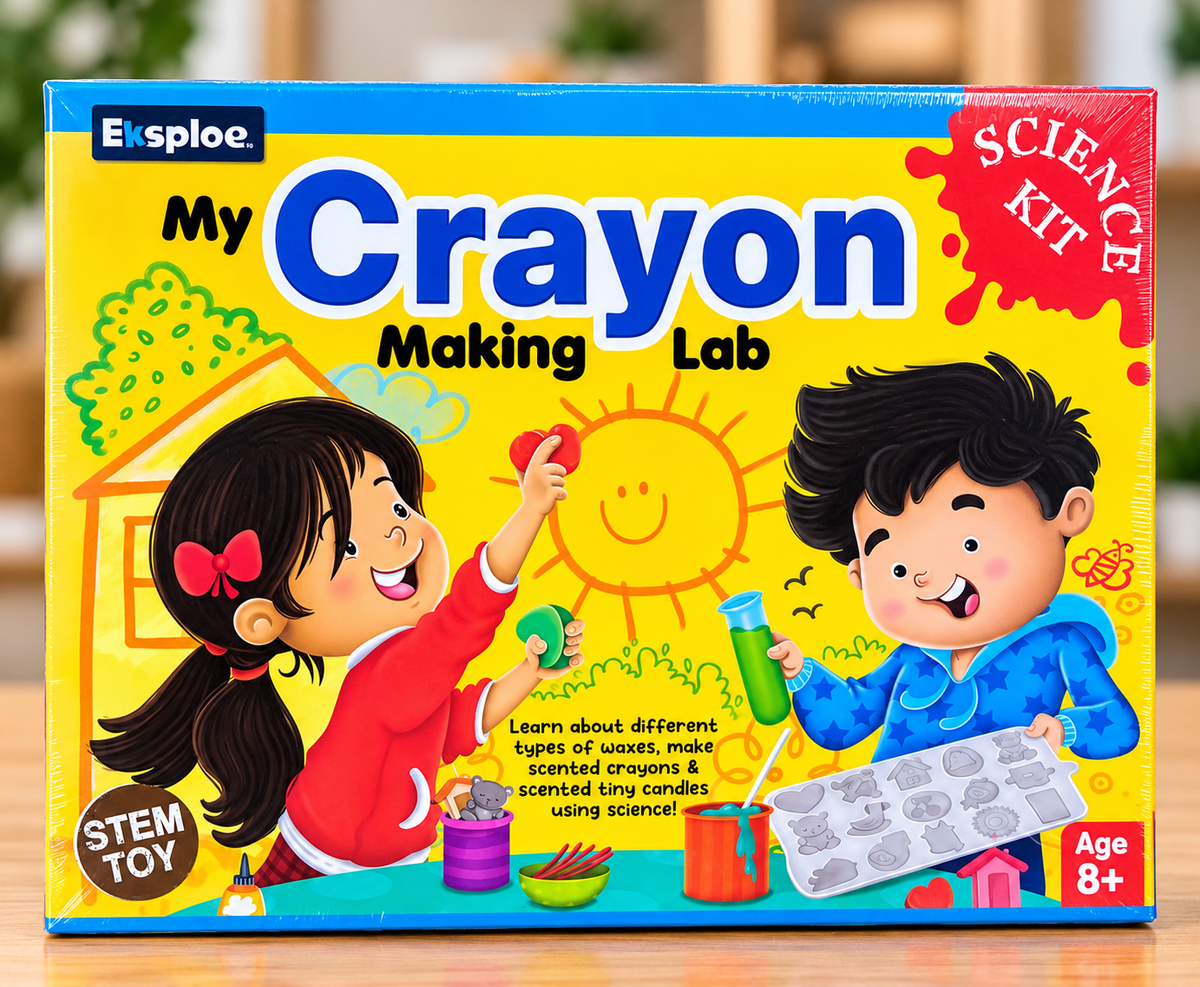 My Crayon Making Lab STEM Science Kit for Kids – Age 8+ - Mamadada