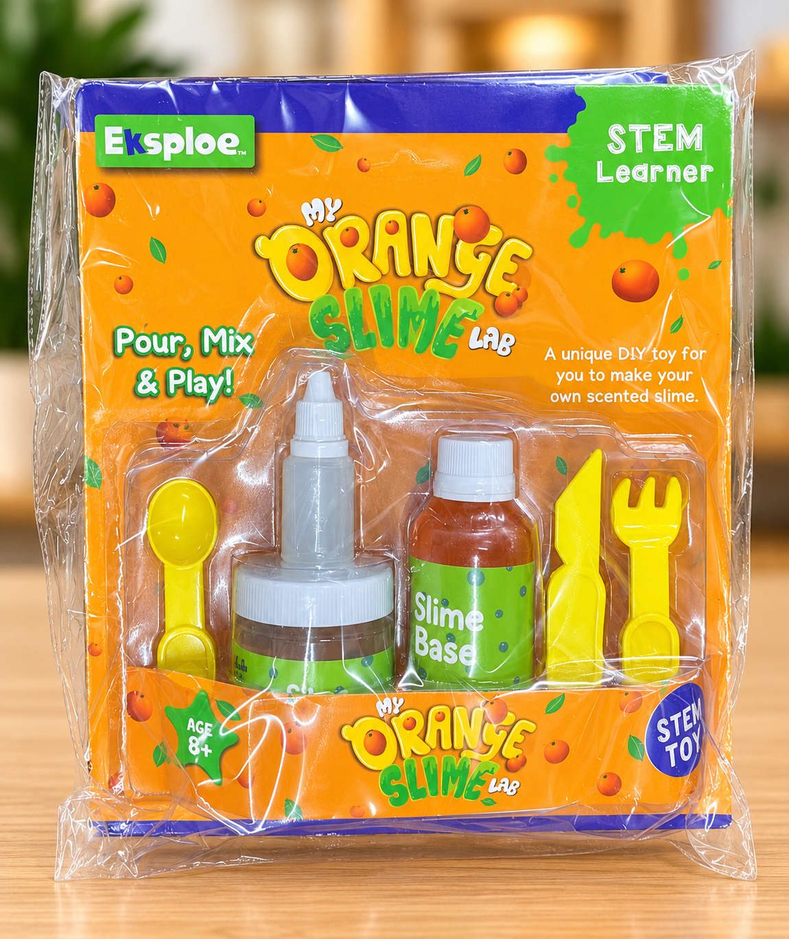 My Orange Slime Lab DIY STEM Kit for Kids – Age 8+ - Mamadada