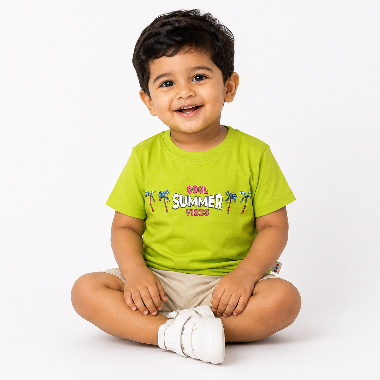 Cool Summer Vibes Printed Cotton T-Shirt