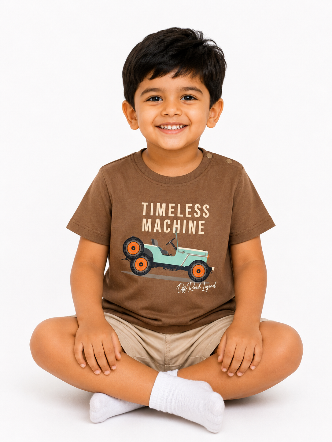 "Take Me to the Beach" Printed Cotton T-Shirt