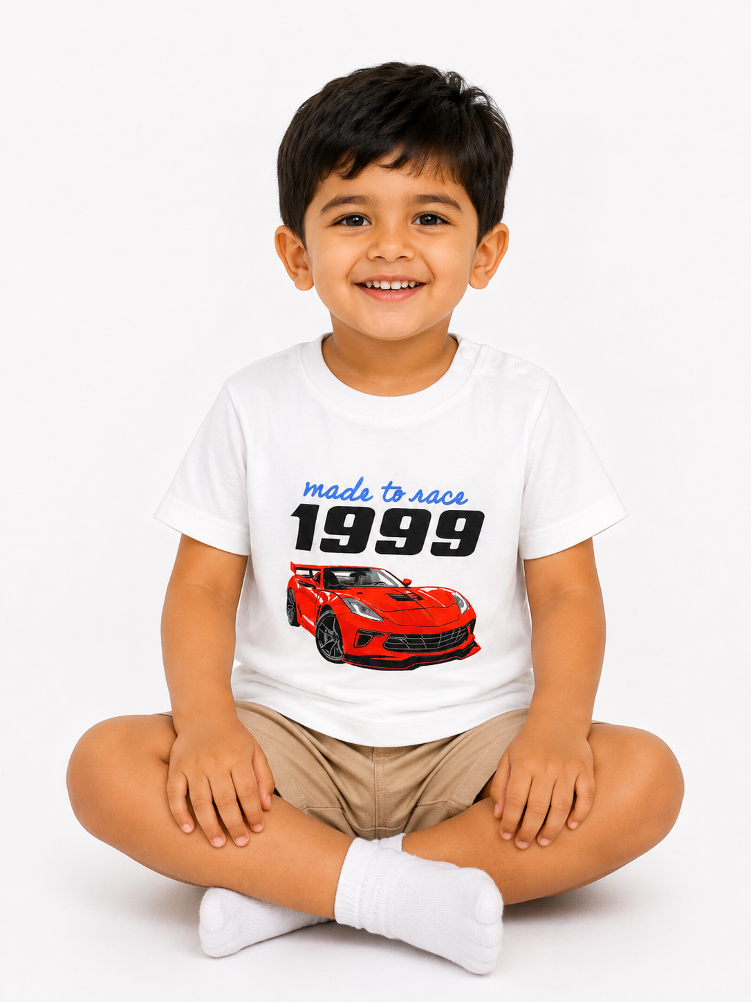 "Take Me to the Beach" Printed Cotton T-Shirt