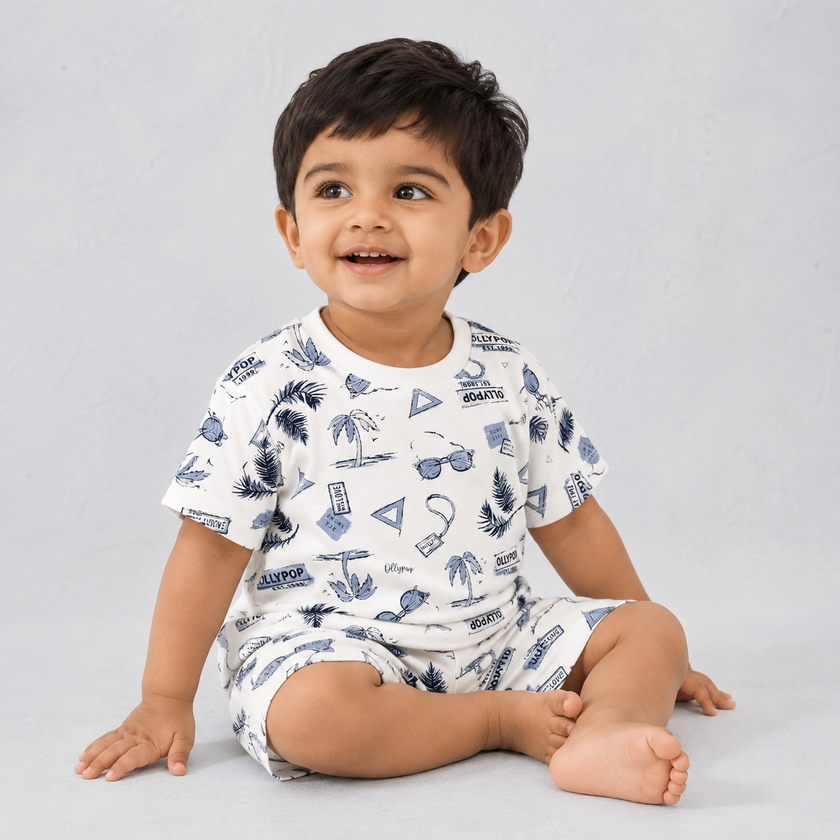 Tropical All-Over Printed T-Shirt