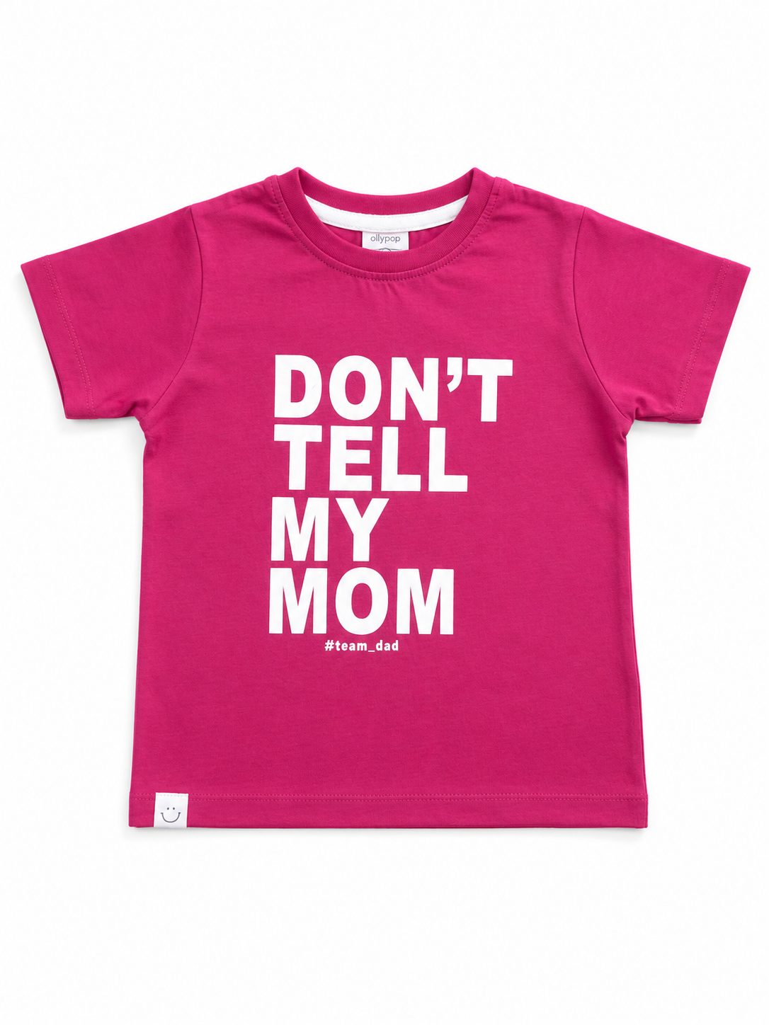 "Don't Tell My Mom" Printed Cotton T-Shirt