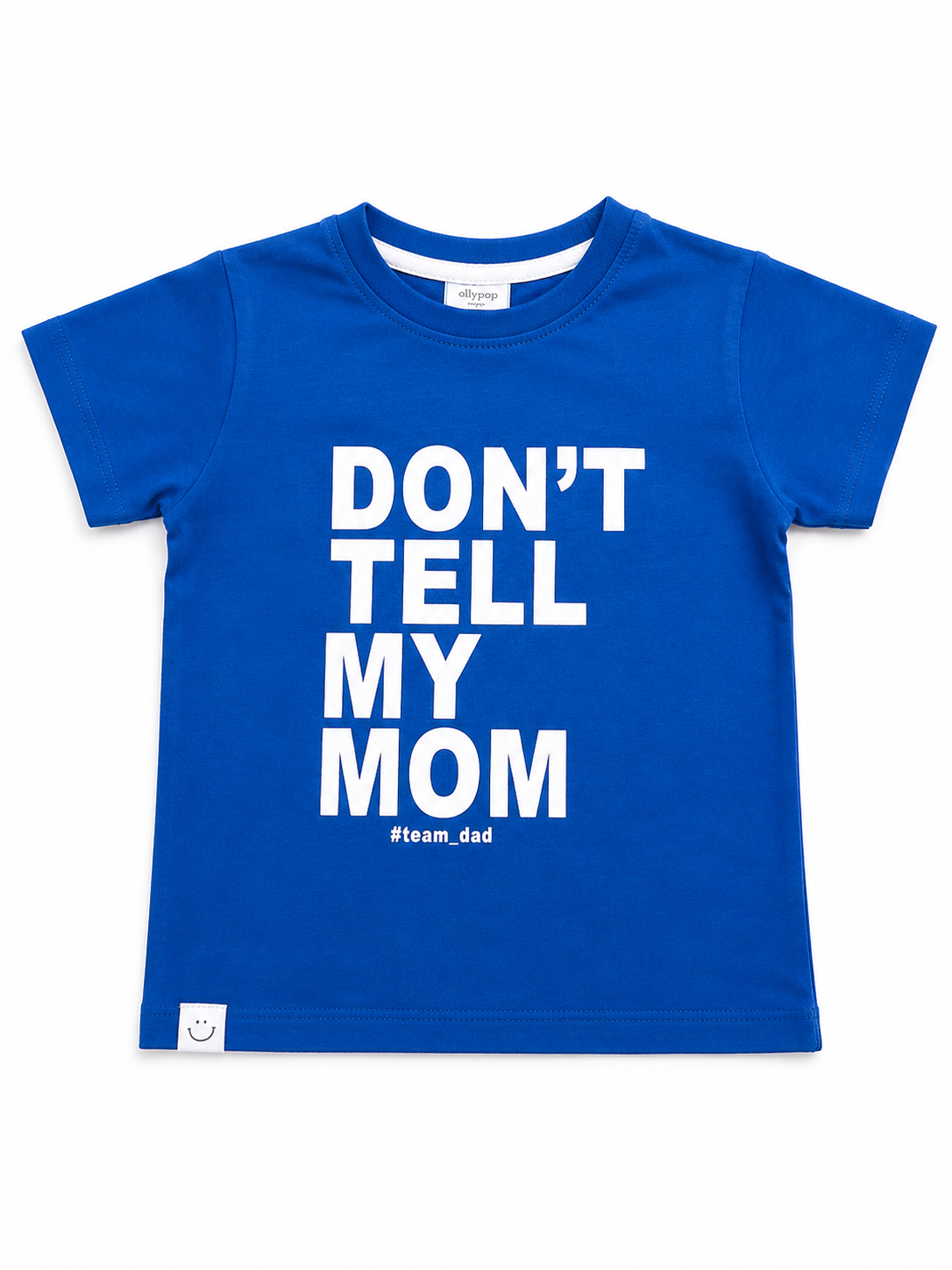 "Don't Tell My Mom" Printed Cotton T-Shirt