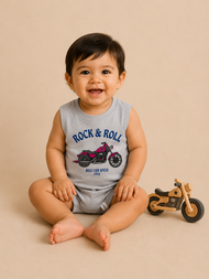 Rock & Roll Kids Sleeveless Cotton Vest