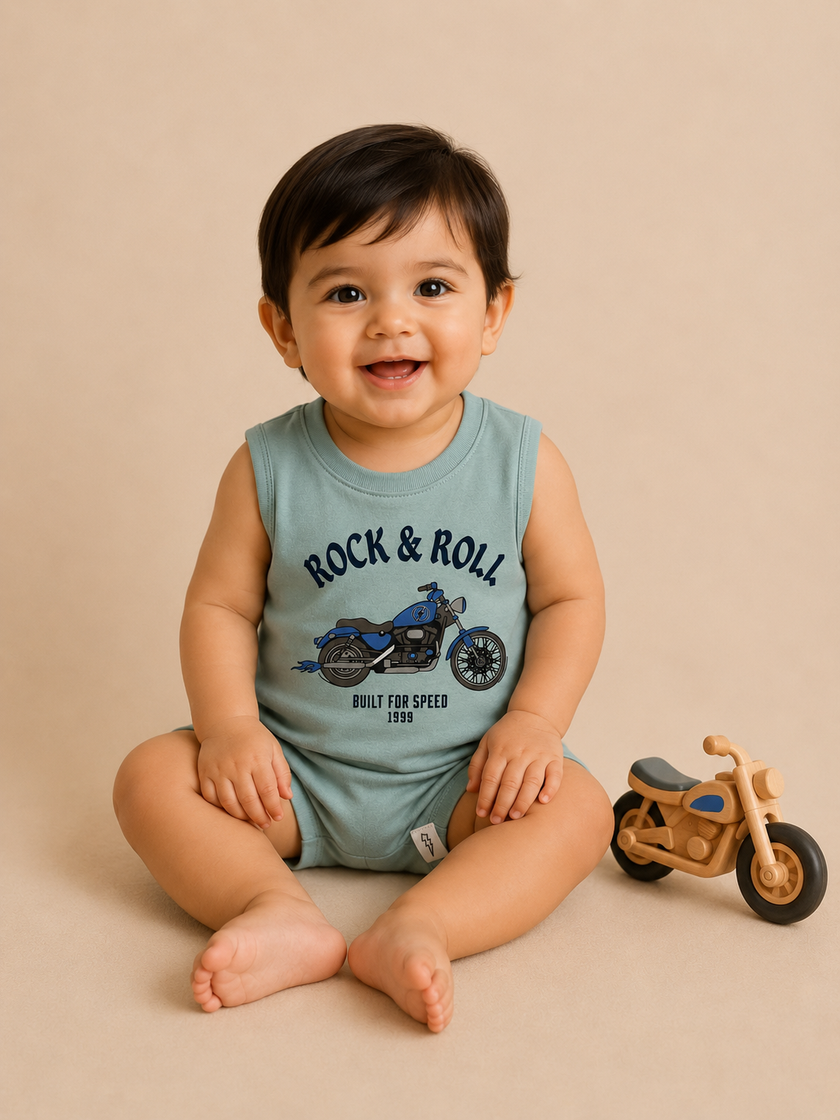 Rock & Roll Kids Sleeveless Cotton Vest
