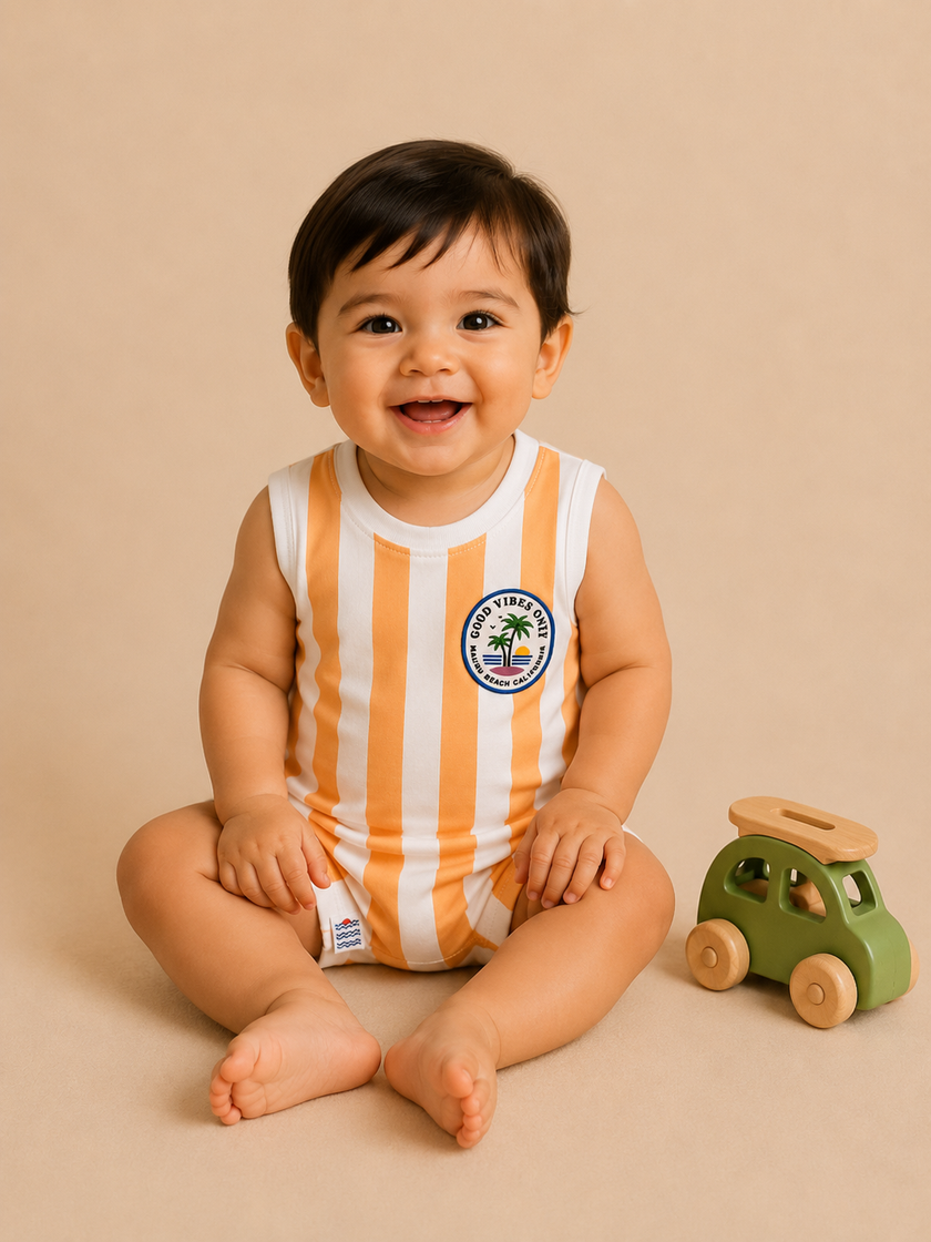 Good Vibes Only Kids Sleeveless Cotton Vest