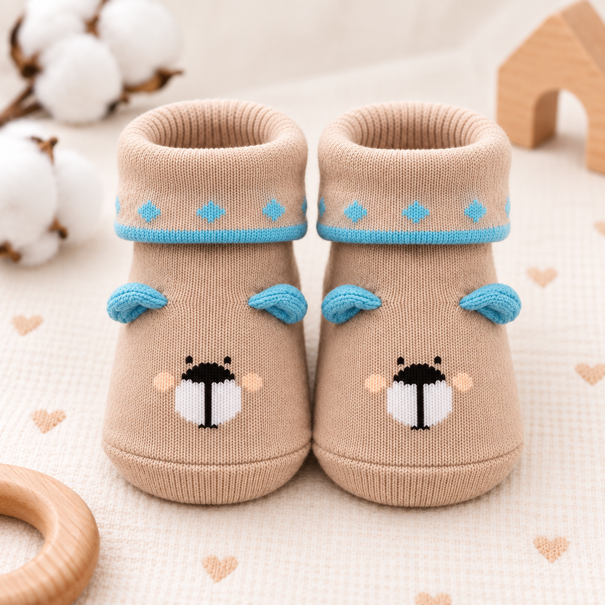 Cute Newborn Baby Booties Combo Pack 4 - Mamadada