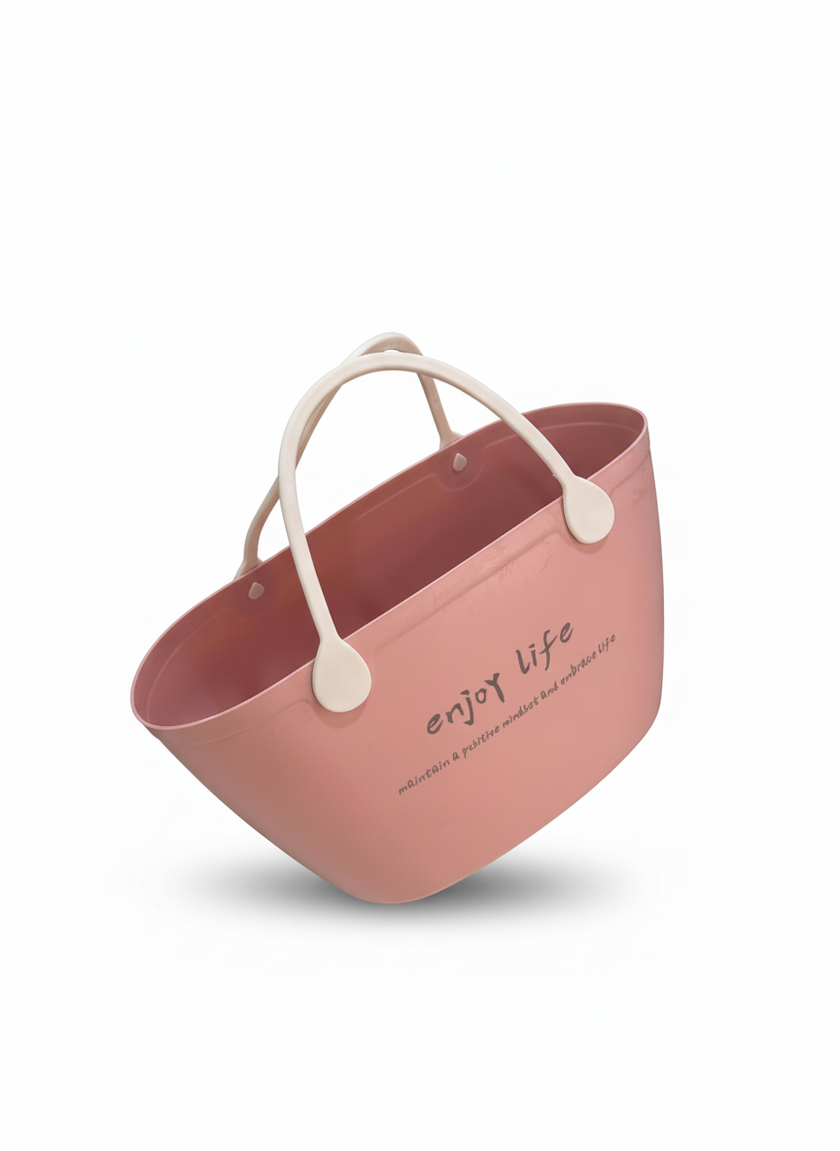 Enjoy Life” Printed Silicone Tote Bags