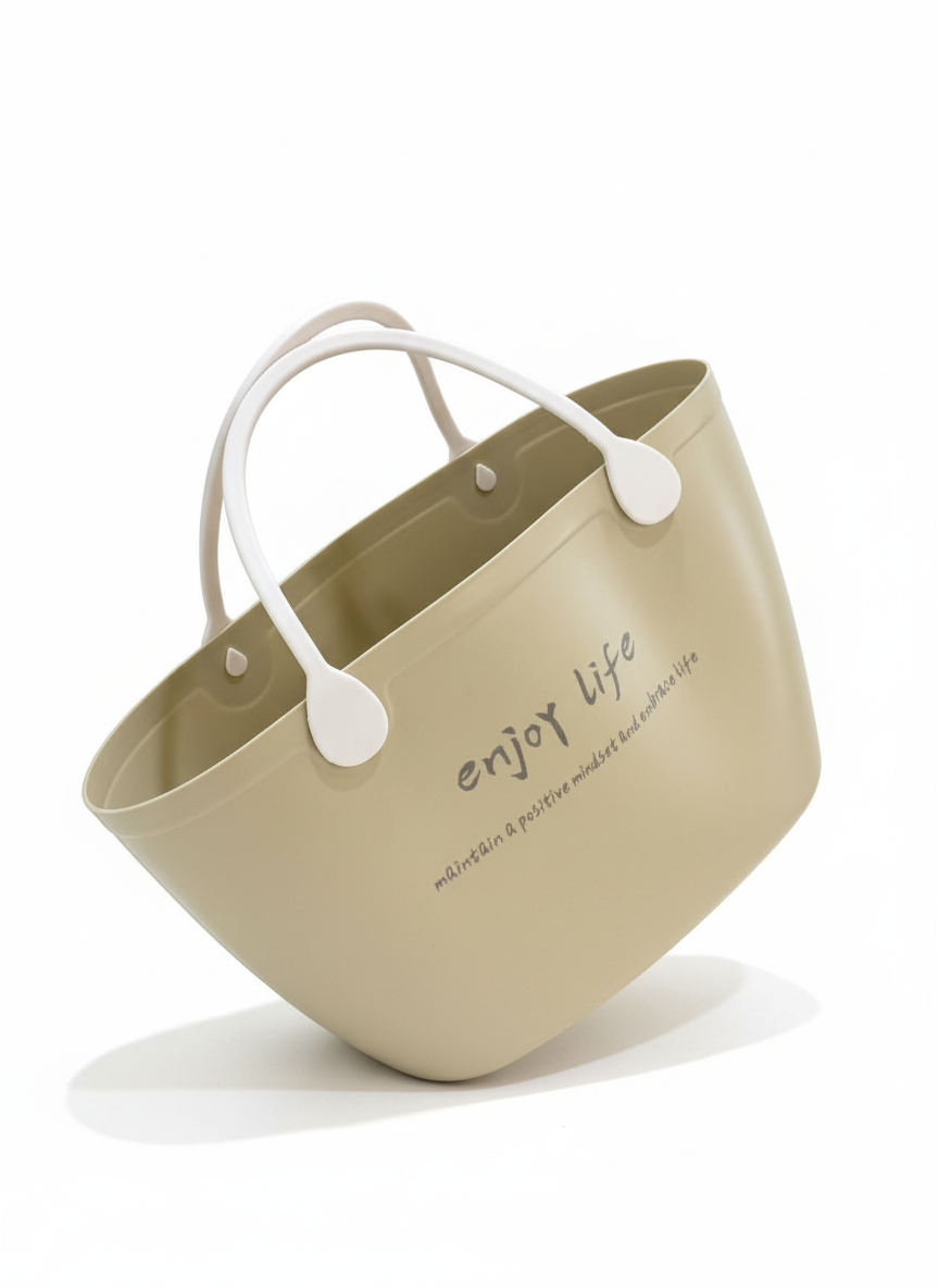 Enjoy Life” Printed Silicone Tote Bags