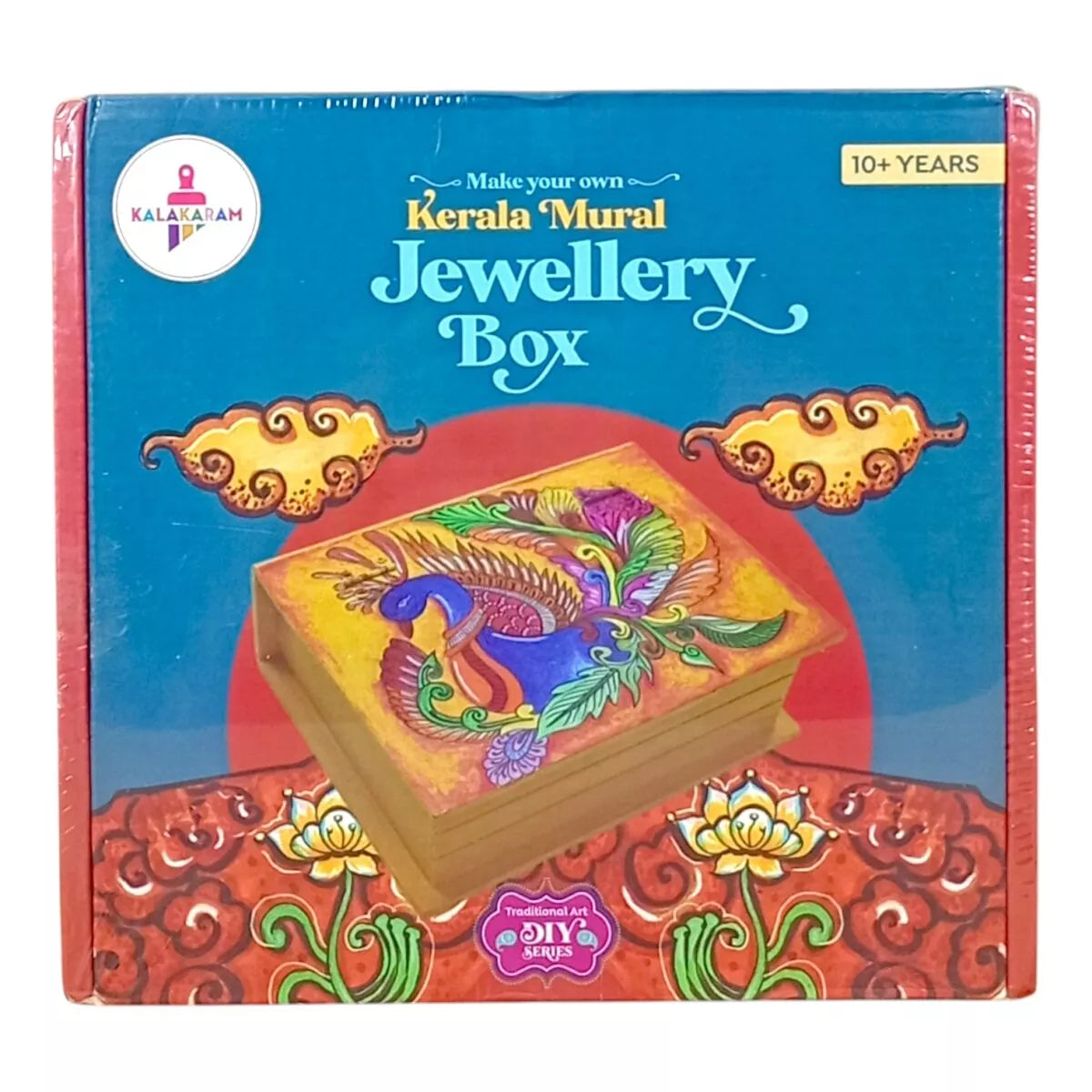 Kalakaram Make Your Own DIY Kerala Mural Jewellery Box Painting Kit