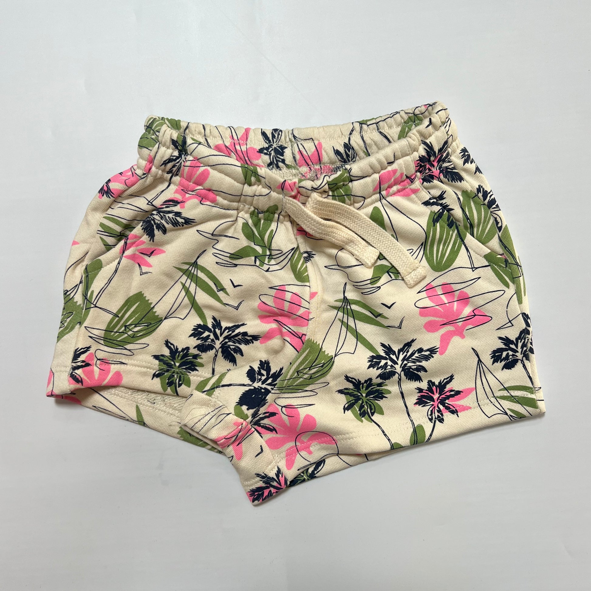 Trendy Printed Cotton Shorts for Girls – Tropical & Weekend Vibes