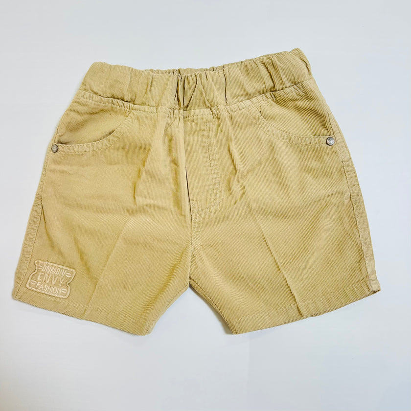 Boys Corduroy Shorts with Elastic Waist – Multiple Colors