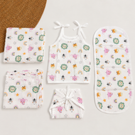 Newborn Baby Cotton Gift Set with Muslin Essentials
