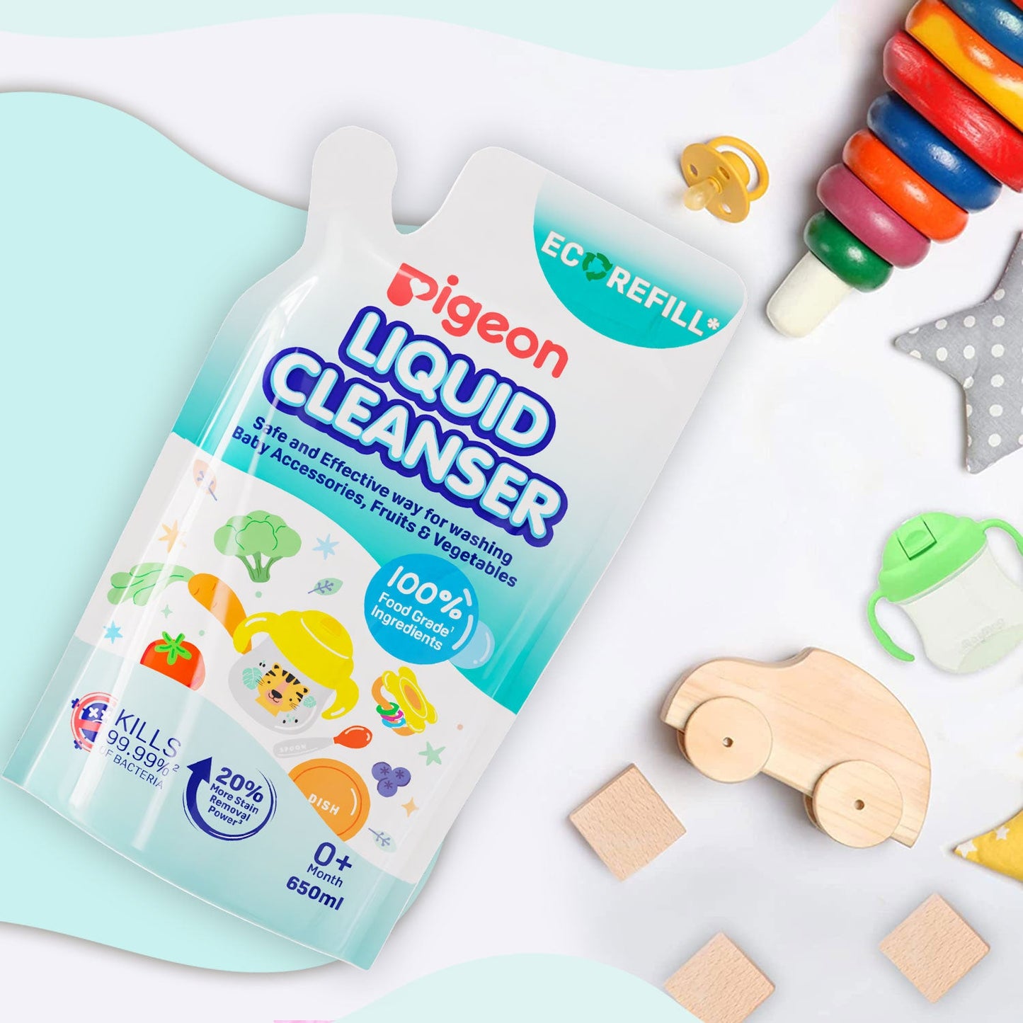 Heading (H1): Pigeon Liquid Cleanser – Safe Cleaner for Bottles, Accessories & Vegetables (950ml) - Mamadada