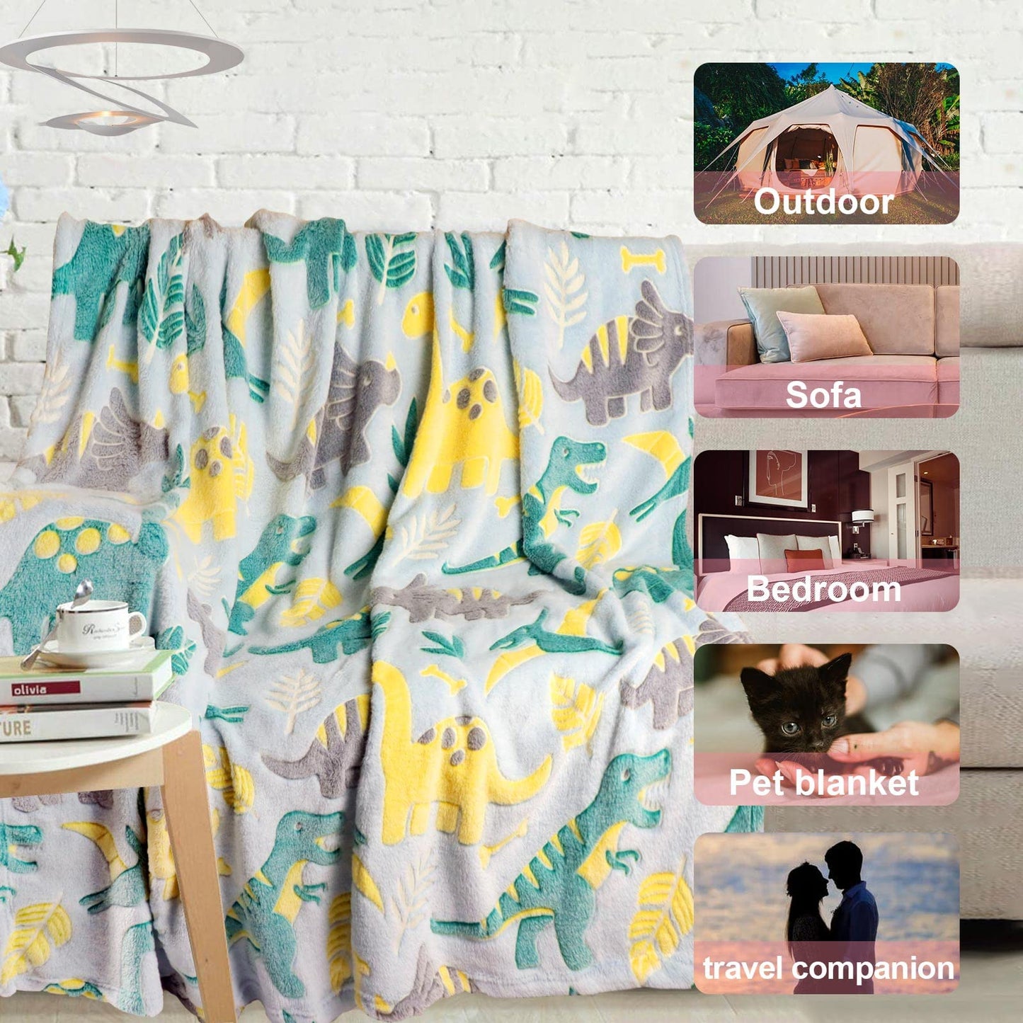 Glow-in-the-Dark Kids Blanket Collection - Mamadada