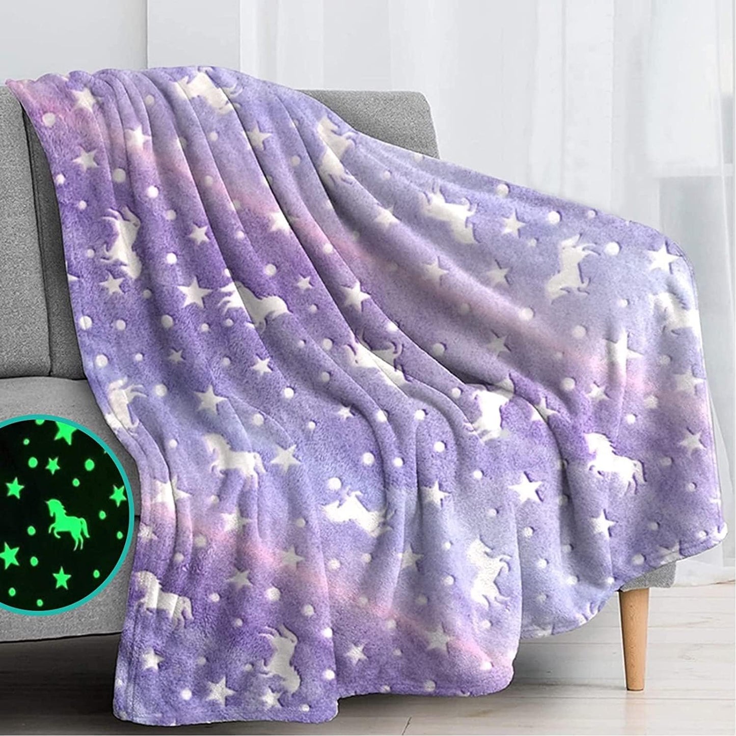 Glow-in-the-Dark Kids Blanket Collection - Mamadada