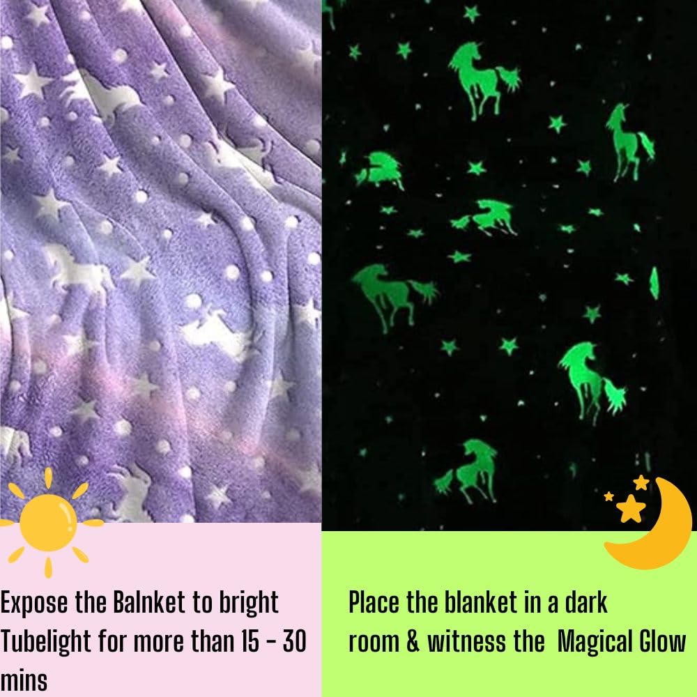 Glow-in-the-Dark Kids Blanket Collection - Mamadada
