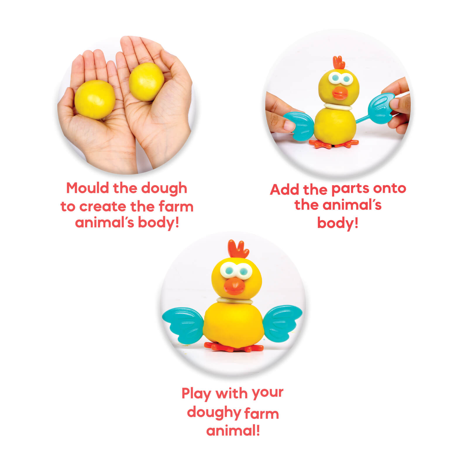 Funskool FunDough Farm Friends – Animal Creation Set