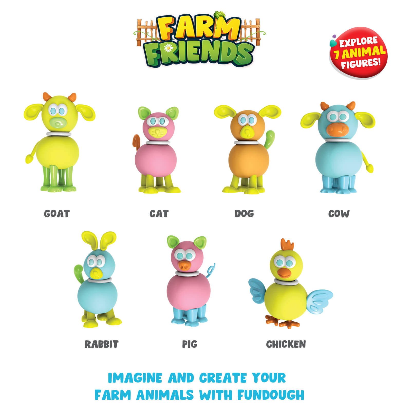 Funskool FunDough Farm Friends – Animal Creation Set