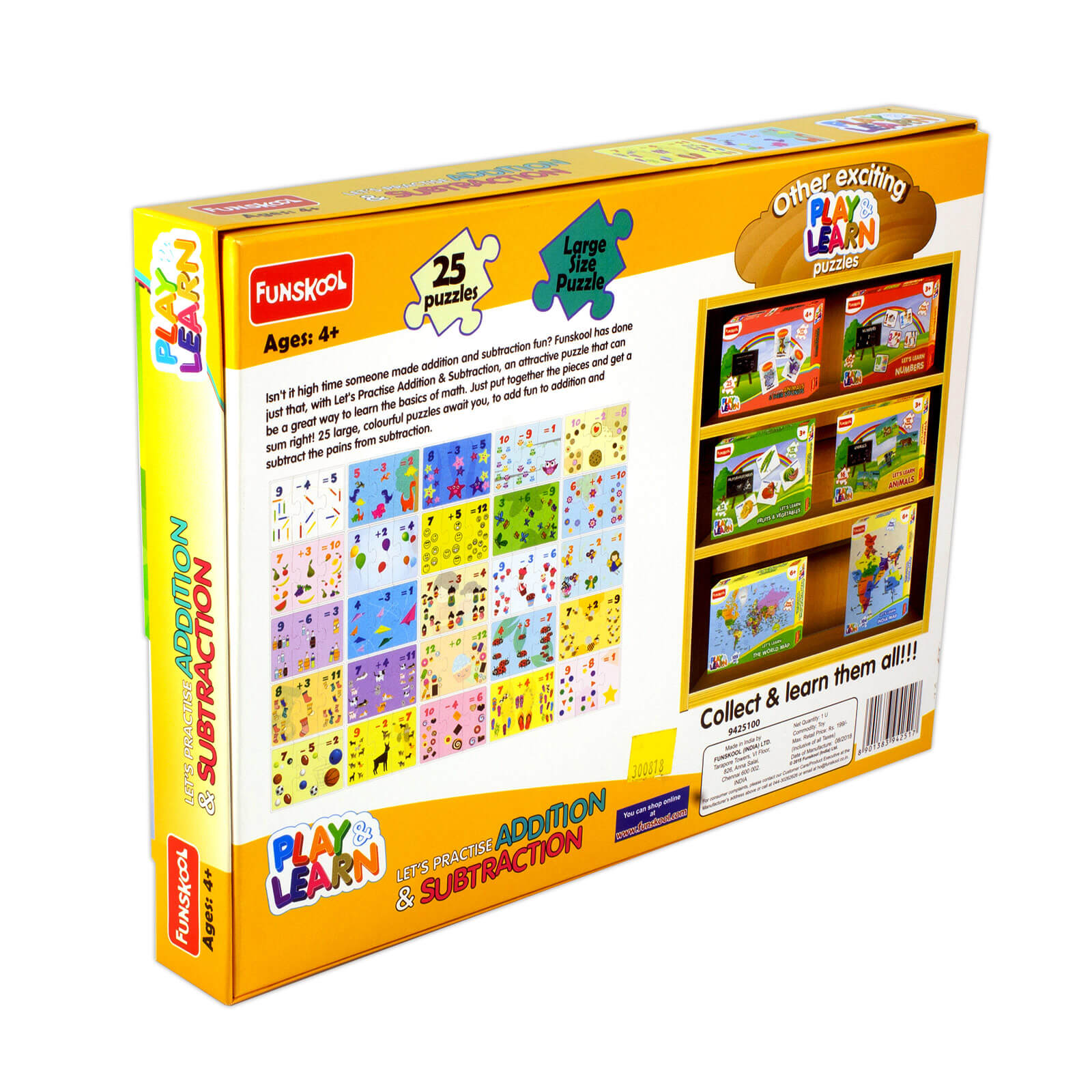 Funskool Play & Learn – Addition & Subtraction Puzzle