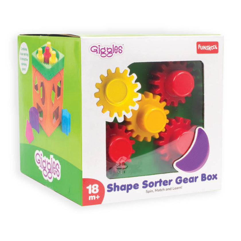Giggles Shape Sorter Gear Box – Baby Learning Toy