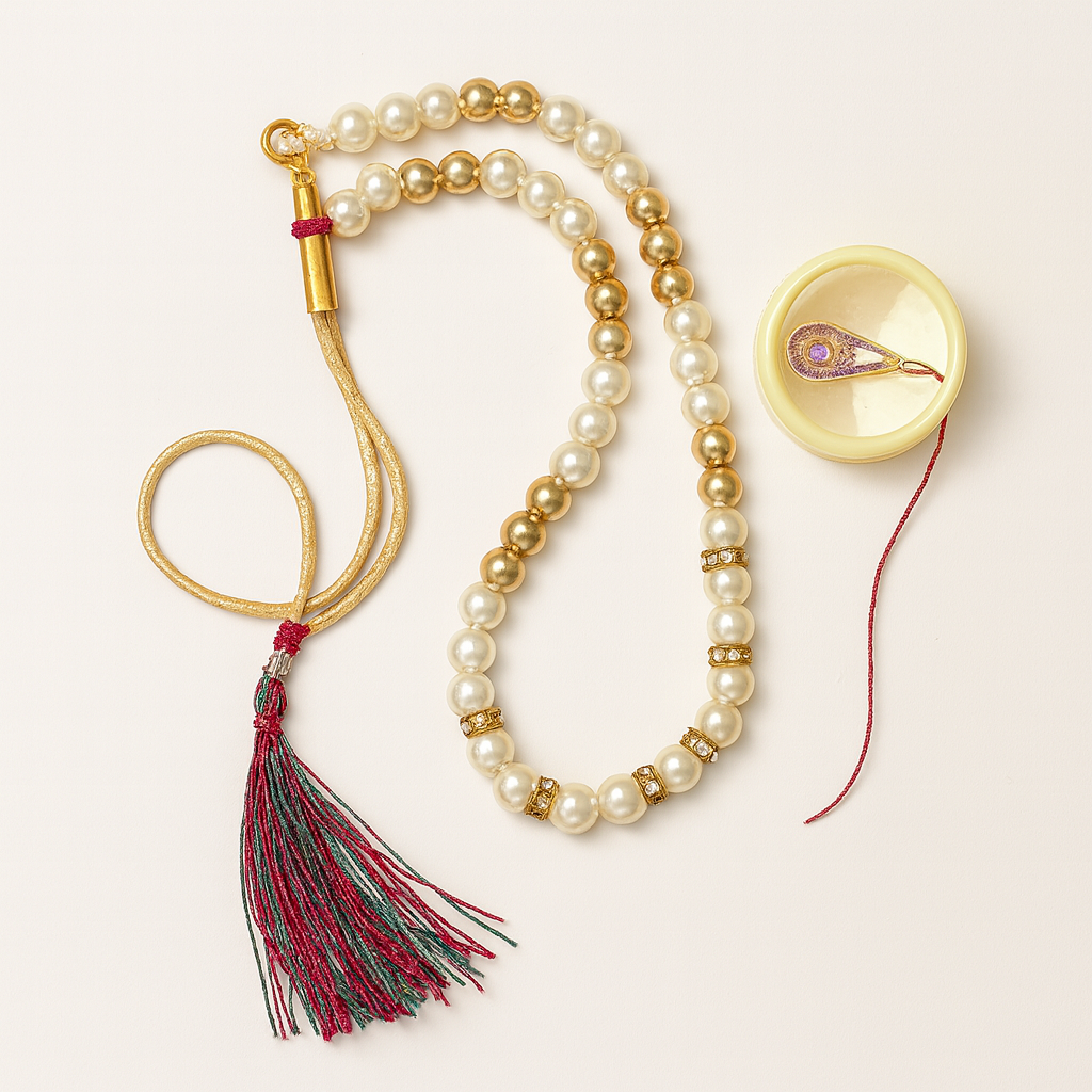 Golden Brocade Sherwani Set with Dhoti & Mojaris for Boys - Mamadada