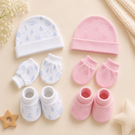 Cap,Mitten and Bottie set (Set Of 2)