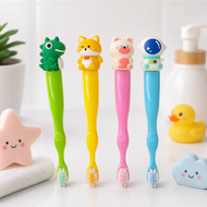 Kids Soft Bristle Cute Cartoon Animal Handles Toothbrush Multi colors (Single piece)
