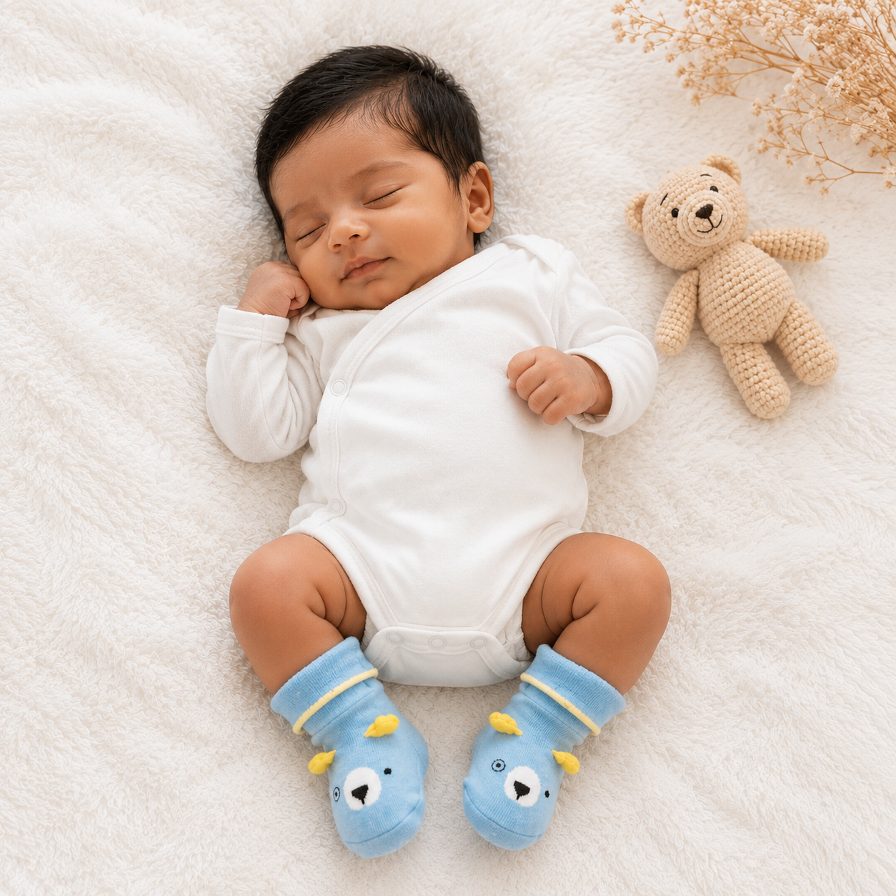 Cute Newborn Baby Booties Combo Pack 2,Combo Pack 4,Combo Pack 6