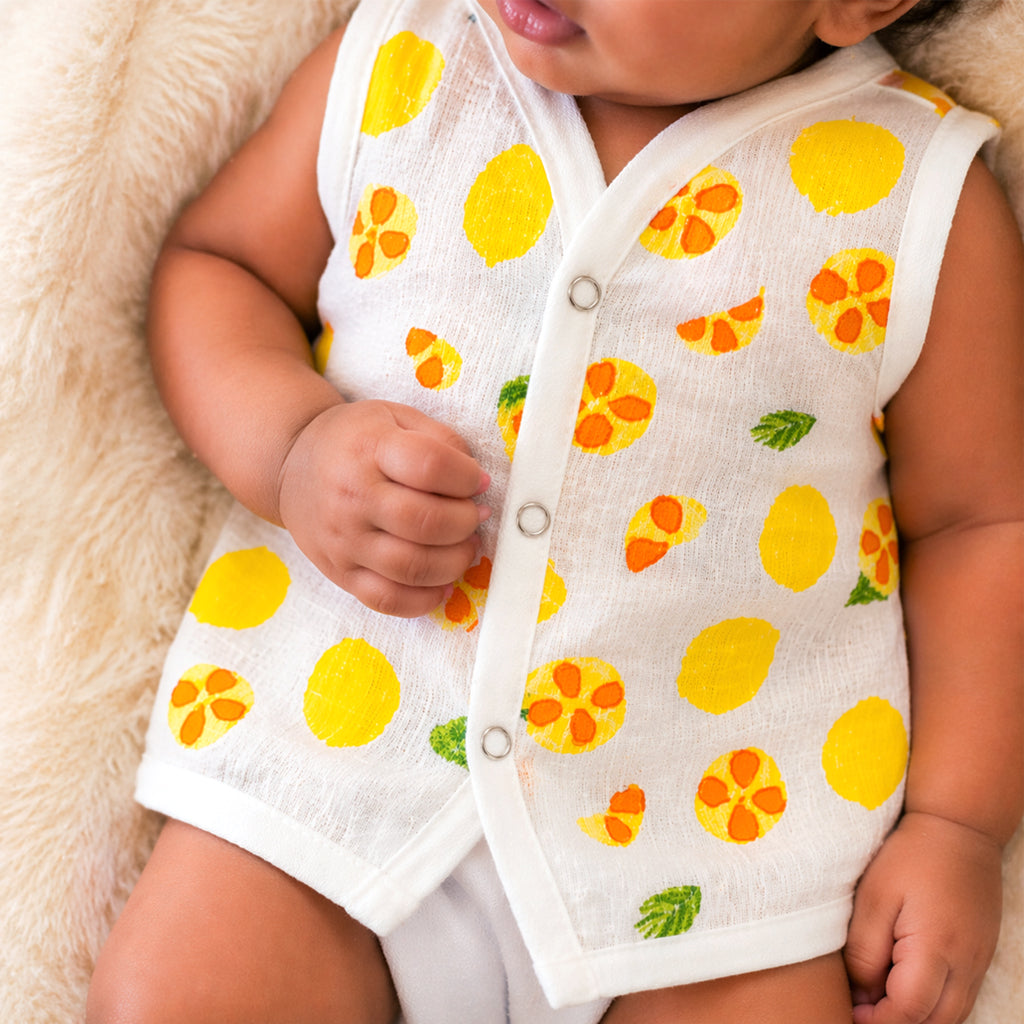 Muslin Jabla Button Type for Babies - Combo Packs - BEST SELLER - Mamadada