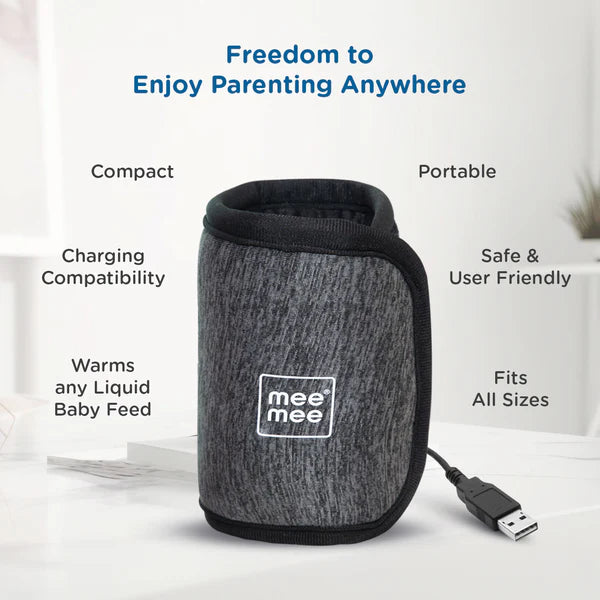 Portable Baby Bottle Warmer With Quick USB Charging