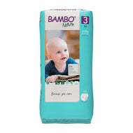 Bambo Nature Premium Baby Tape Diapers for Babies. Super Absorbent, Breathable, Extra Soft, Dermatologically Tested, Hypoallergenic Infant Nappies With Wetness Indicator