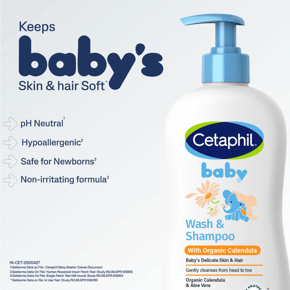 Cetaphil Baby Calendula400Ml Shampoo for Babies & Kids