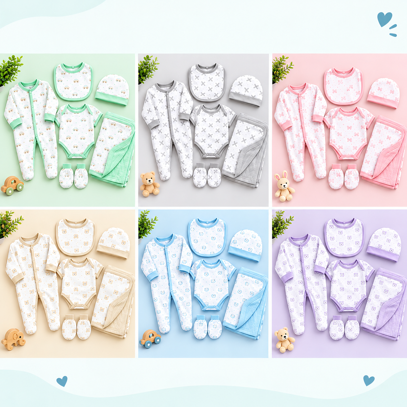 Neo Nate 6-Piece Newborn Baby Gift Set
