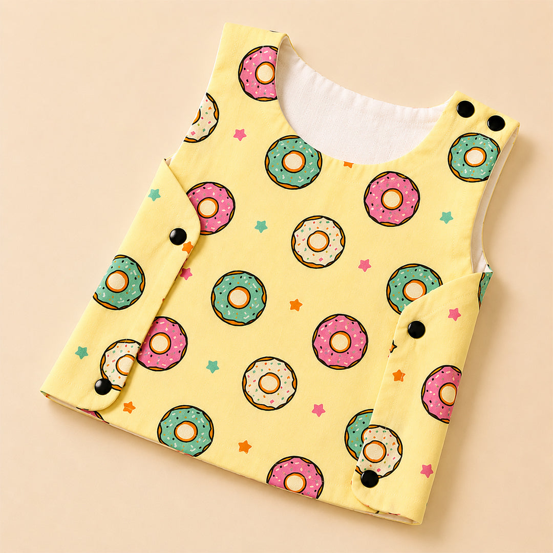 Muslin Organic Cotton Book Print Jabla for Newborn Babies (0-3 Months)  Soft & Breathable