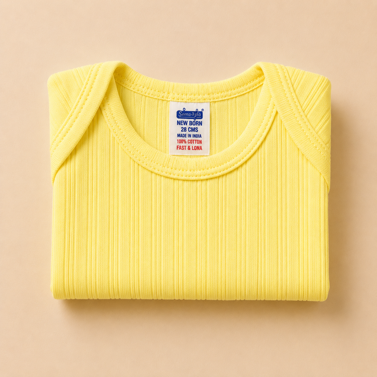 Ribbed Cotton Baby Bodysuit (0-12 Months) | Soft & Breathable Onesie